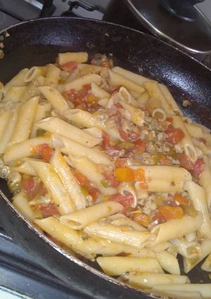 Una foto de Pasta con almejas (vongole) a la venezolana