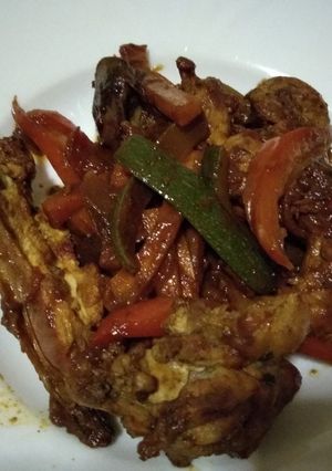 A picture of Stir fry chicken #4weekschallenge.
