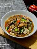 Mie Sagu Rebus mix Jamur Champignon🥘_(Dgn.Bumbu Dasar Udang)😋