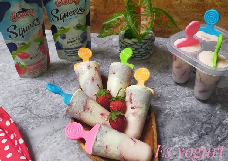 Recipe: Delicious Es yogurt cimory