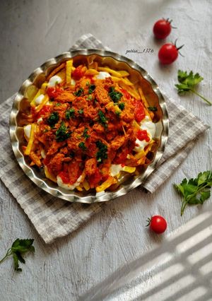 عکسی از دستور چوکرتمه کباب (غذای ترکیه)🍗🍅🍀