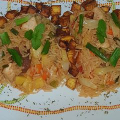 A picture of Jambalaya rice.