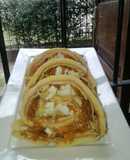 Arrollado de zanahoria con huevo