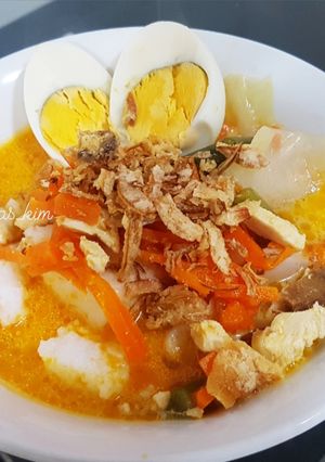 Foto resep Lontong sayur magicom