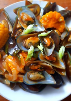 Foto resep Kerang ijo saos padang