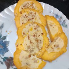 A picture of Stuffed mango kulfi.