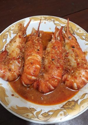 Foto resep Udang Galah Saos Padang ala mama Khalisa