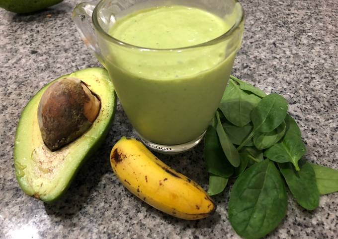 Resep Smoothies ABS (Avocado-Banana-Spinach)🥑🍌🥬🍋🍯, Bisa Manjain Lidah