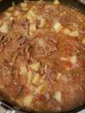 Carne con chile y papas de mi abuelita (fácil y delicioso)