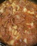 Carne con chile y papas de mi abuelita (fácil y delicioso)