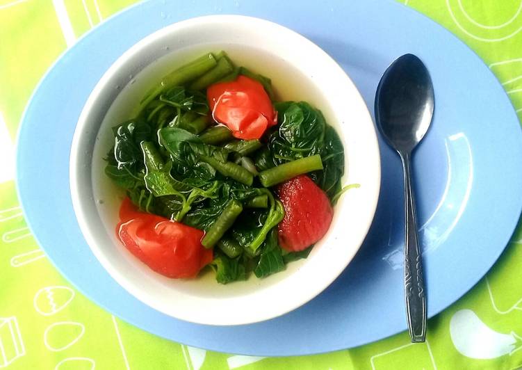 Sayur Bening Bayam Kacang Panjang