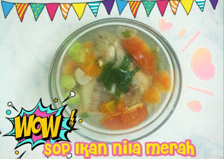 Sop ikan nila merah