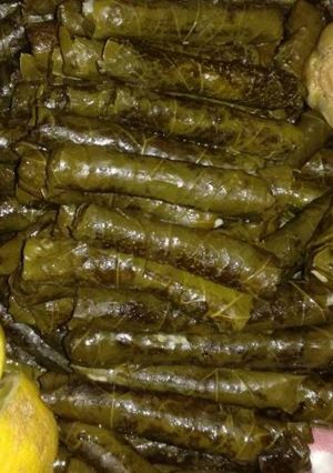 A picture of Stuffed Grape Leaves (Warak Enab or Yabrak).