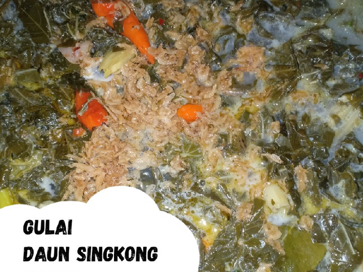 Bagaimana Menyiapkan Gulai Daun Singkong Udang Rebon Anti Gagal