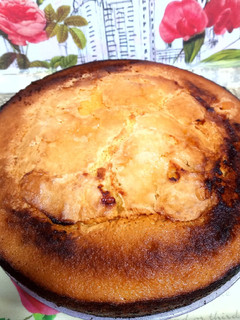 Una foto de Bizcocho de vainilla con leche de soja