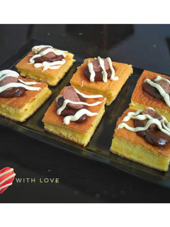 Foto resep Cake potong topping coklat leleh