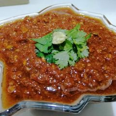 A picture of Tamatar chutney.