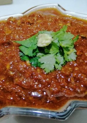 A picture of Tamatar chutney.