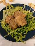 Petto di pollo alle castagne e birra