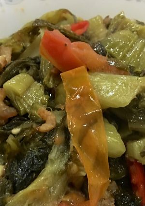 Foto resep Tumis Sawi Asin Pedas