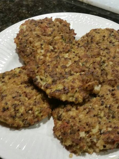A picture of Quinoa patties.