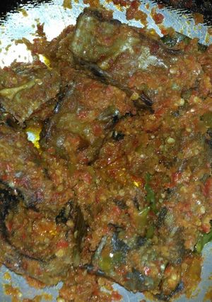 Foto resep Balado Mercon Ikan Pari Asap