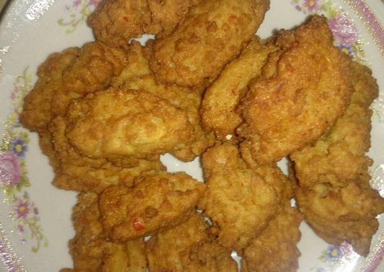 Perkedel tahu kukus goreng kriuk kriuk
