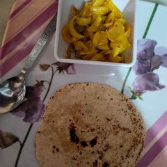 A picture of Masala pyaaz.