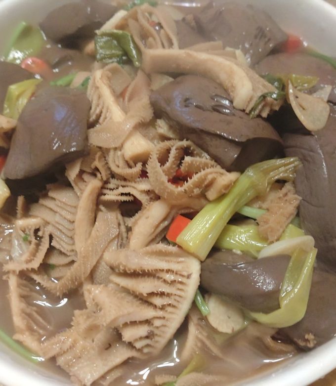 毛肚炒鴨血 的食譜成品照片