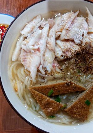 Hình của món Bánh canh cá sơn thóc.