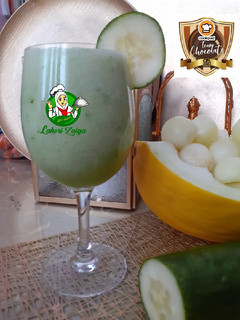 A picture of Cucumber and melon.