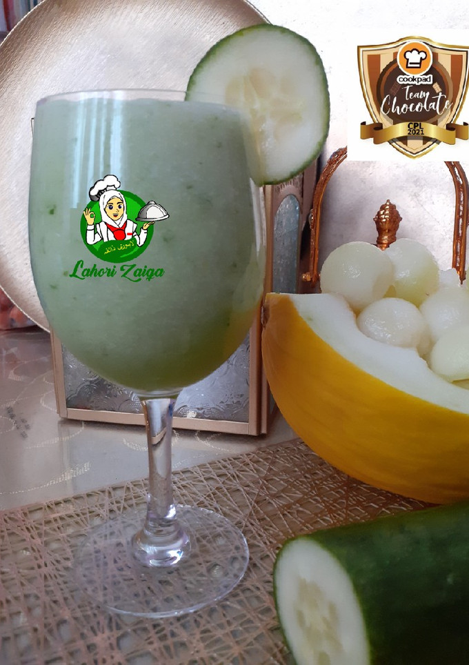 A picture of Cucumber and melon.