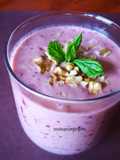 Smoothie morado de brevas y ciruelas
