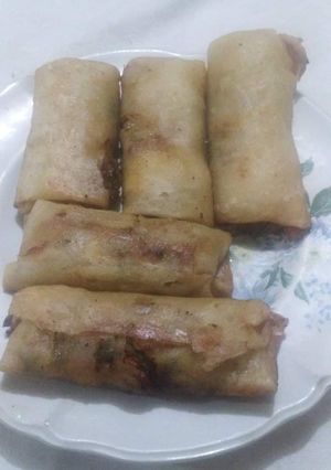 Una foto de Rollito primavera para alérgico a la soya