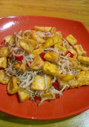 Foto resep Tumis touge tahu