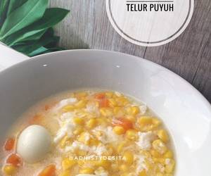 Resep Mudah Sup jagung telur puyuh Enak Sempurna Resep Mudah Sup jagung telur puyuh Enak Sempurna