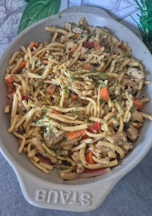 Une photo de Nouilles chinoises aux pâtes alsaciennes