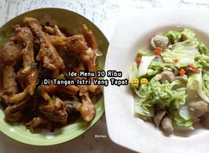 Foto resep Ide Menu 20ribu di tangan istri yang tepat: Tumis Bakso Sawi Putih vs Kepala Ceker Bumbu Mie Ayam
