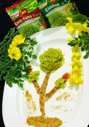 A picture of Green Noodles.