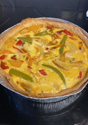 Foto principal de Tarta de pimientos y queso