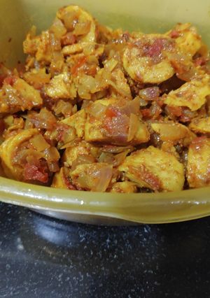 A picture of Fry onion chaap.
