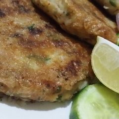 A picture of Potato chicken kabab.
