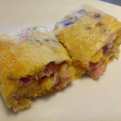Easy Peasy cheesy crisps omelette A picture of Easy Peasy cheesy crisps omelette.