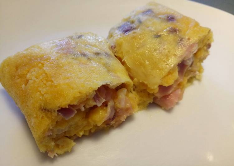 easy peasy cheesy crisps omelette recipe main photo