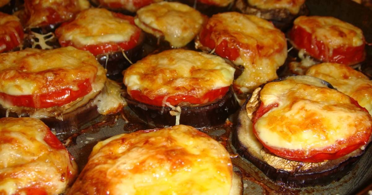 Рецепт баклажаны с сыром и помидорами в духовке рецепт с фото пошагово в