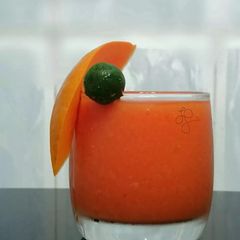 A picture of Papaya And Orange With Kalamansi Smoothies.