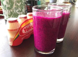 Foto resep Jus Buah Naga rasa Yakult