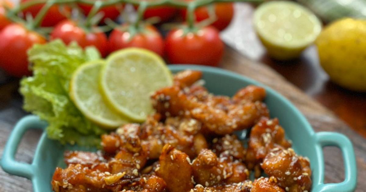 Resep Ayam Lemon Wijen Ala Tiger Kitchen Oleh Lucy Gani Tiger Kitchen