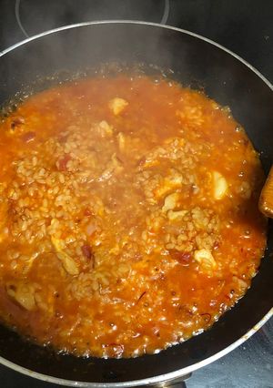 Una foto de Arroz con pollo