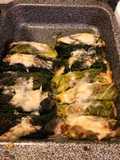 Involtini di verza al forno con mozzarella e scamorza